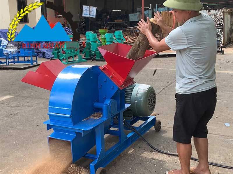 máy băm gỗ công suất lớn