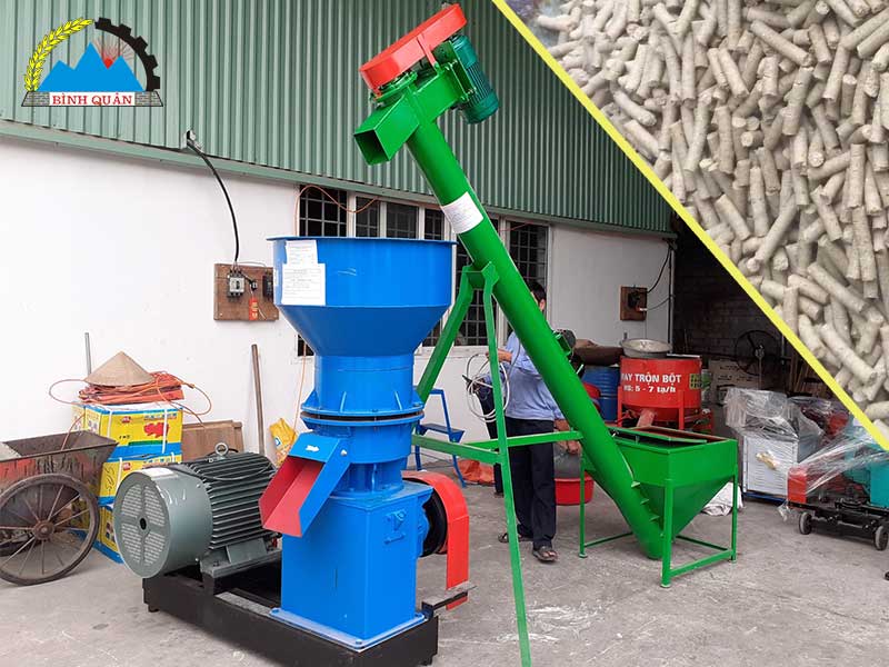 máy ép cám viên trục đứng