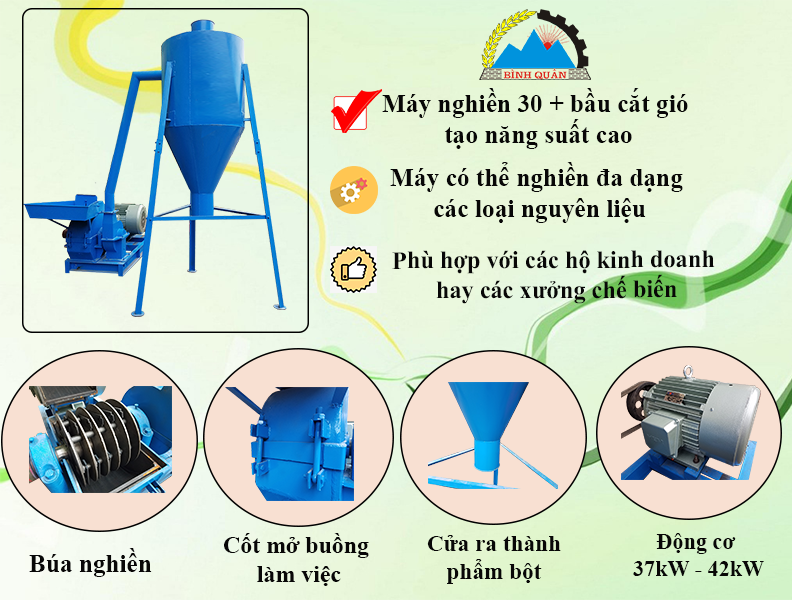 thiết kế máy nghiền bột công nghiệp