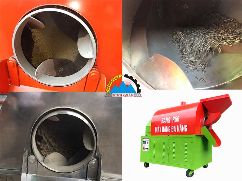 máy rang hạt