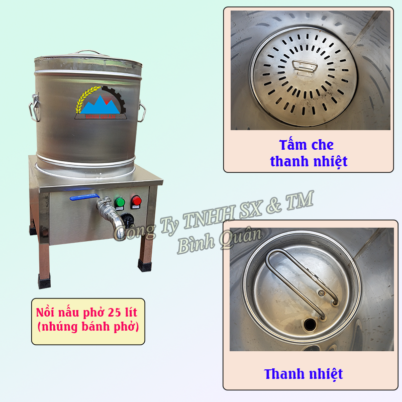 cấu tạo nồi nấu phở