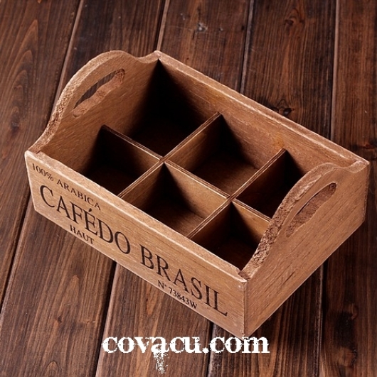 Hộp gỗ đựng đồ vintage