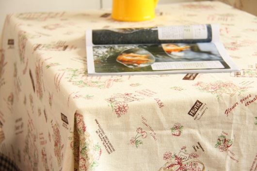 Vải canvas Fruitie may rèm cửa 