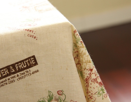 Vải canvas đẹp khăn trải bàn