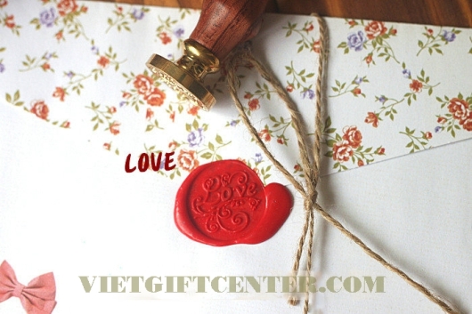 Con dấu sáp trang trí đồ lưu niệm handmade