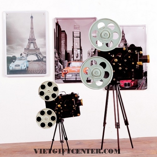 Máy chiếu film cổ mô hình trang trí