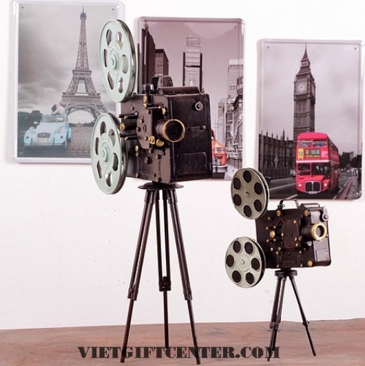 Máy chiếu film cổ mô hình trang trí độc đáo