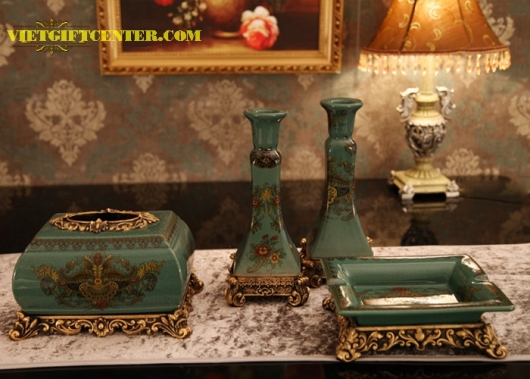 Khay sứ đẹp trang trí hoa văn tinh tế