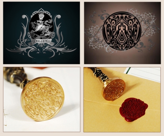 Con dấu sáp hoa văn cổ twilight, newmoon, cullen