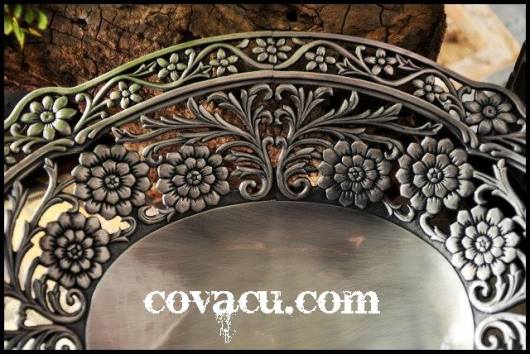 Đĩa giả bạc kiểu cổ sang trong, doc dao