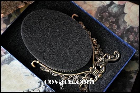 Gương giả bạc họa tiết vintage