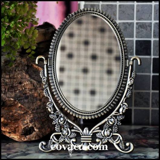 Gương kiểu cổ dáng thấp 22cm 