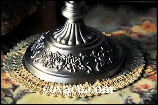 Chân nến giả bạc kiểu cổ vintage đẹp