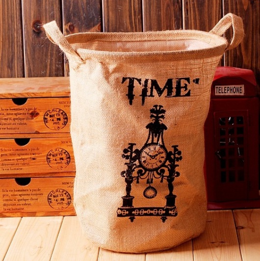Giỏ vải bố vintage