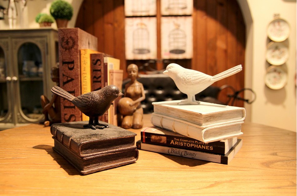 Chan sach hinh chim vintage