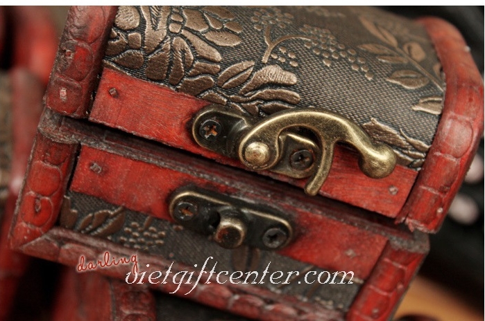 Hộp nữ trang hoa văn giả cổ