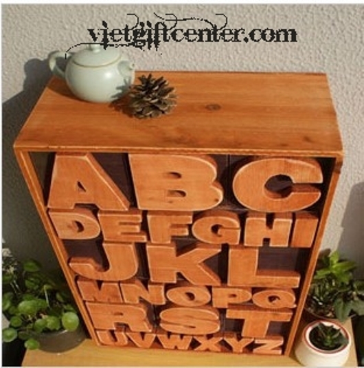 Kệ gỗ đựng đồ vintage đẹp