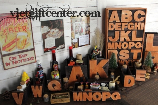 Kệ gỗ vintage đẹp