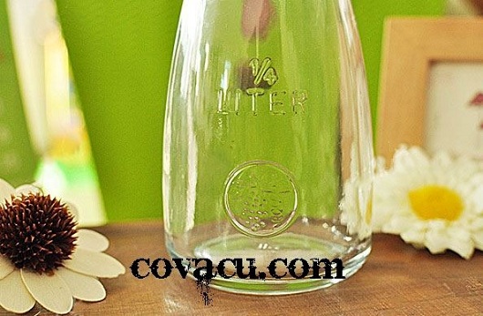 Chai lo thuy tinh trang tri dep