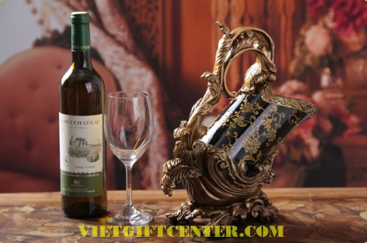 Giá để rượu vang gốm giả cổ