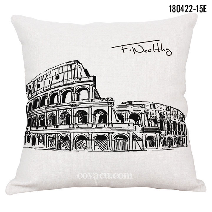 áo gối Đấu trường La Mã Colosseum