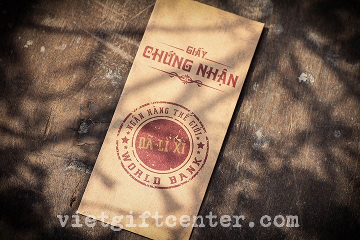 bao lì xì giấy chứng nhận