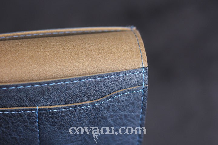 Case passport chiếu xanh dương đậm retro