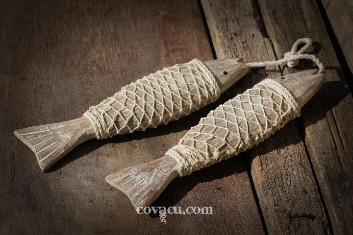 Cặp cá gỗ mang lại may mắn chào đón mùa cuối năm