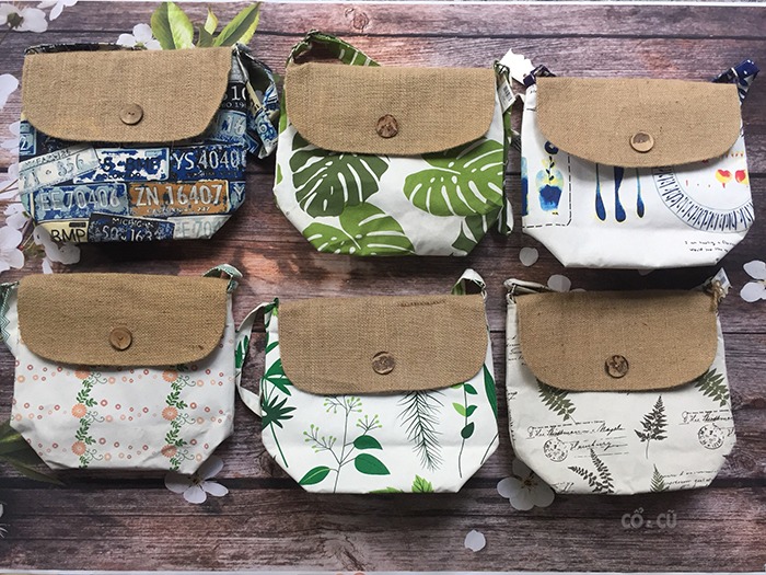 vải canvas vintage handmade