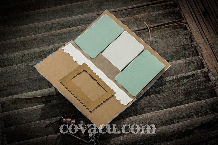 Fly album handmade Blue Pastel