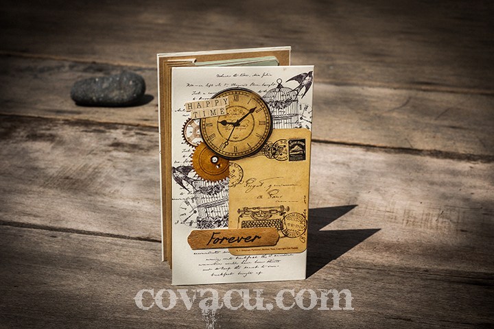 Fly album handmade Retro Clock