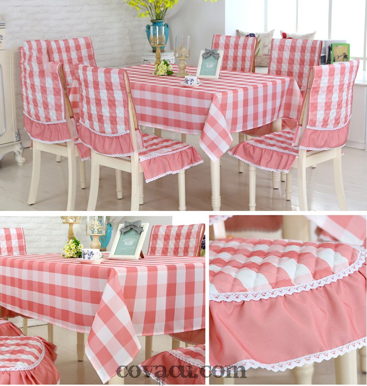 Vải canvas caro Hồng pastel xinh xắn