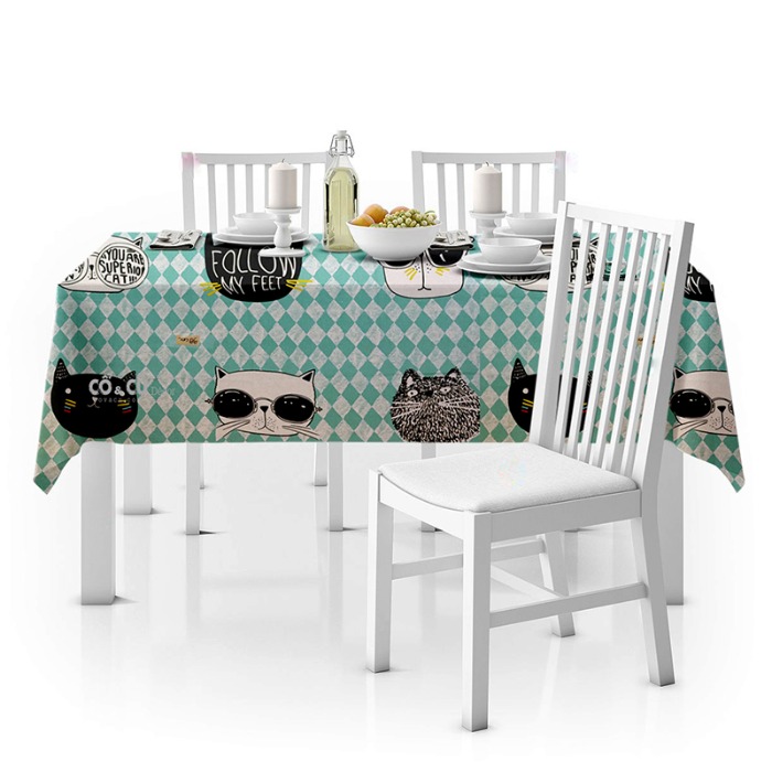 vải canvas làm khăn trải bàn