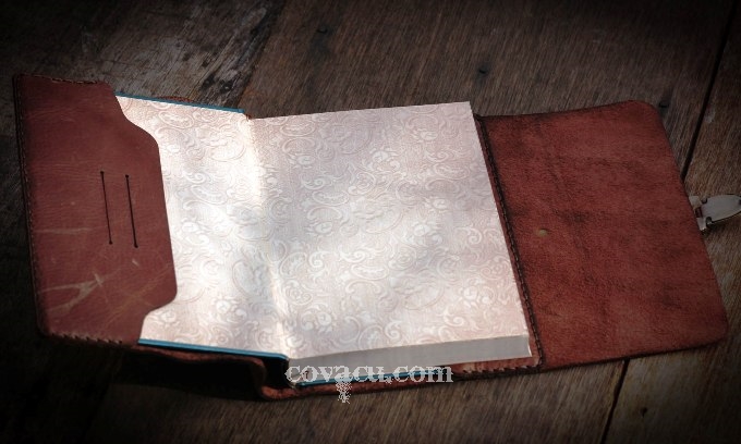 Làm sổ tay da thật