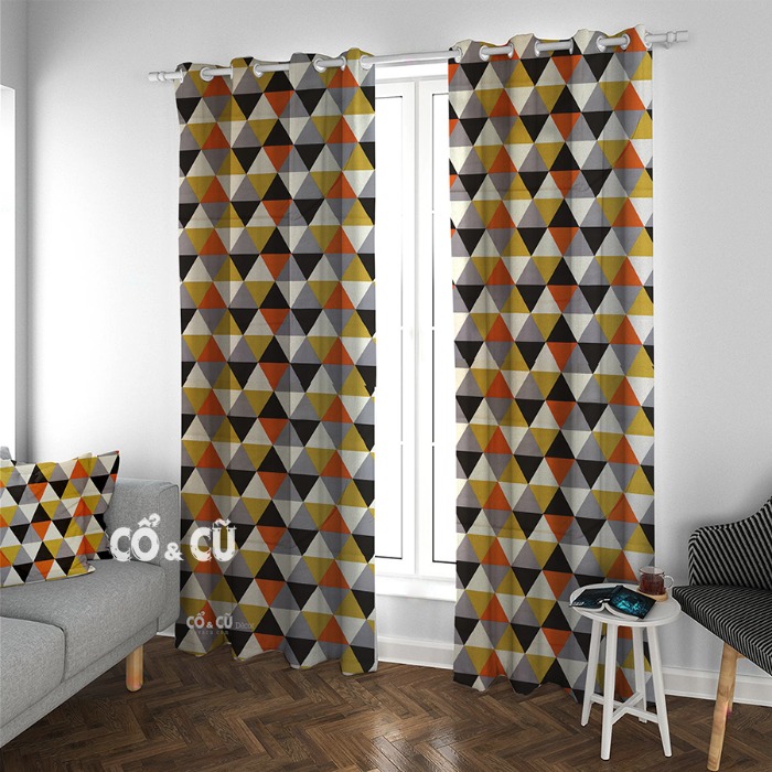 rèm cửa vải canvas