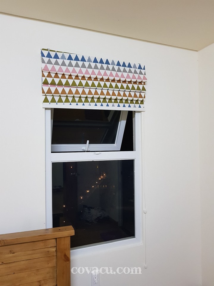 Nhận may rèm vải xếp lớp vải Canvas