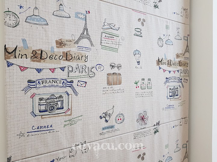 Nhận may rèm vải xếp lớp vải Canvas