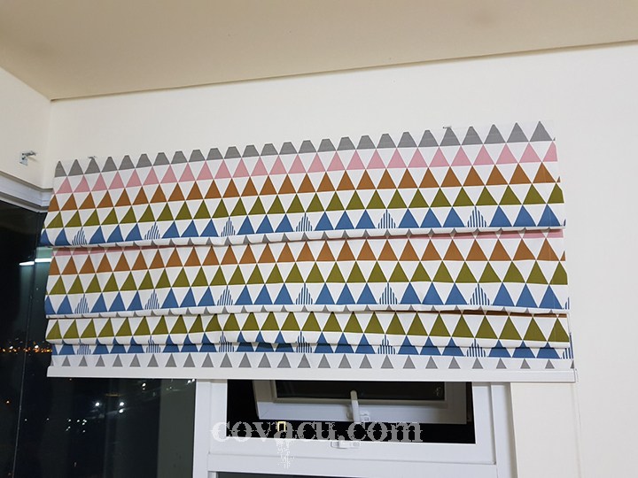 Nhận may rèm vải xếp lớp vải Canvas