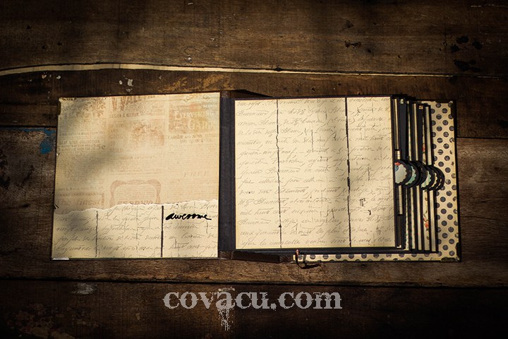 Scrapbook Vintage Learn Live Laugh Love cao cấp