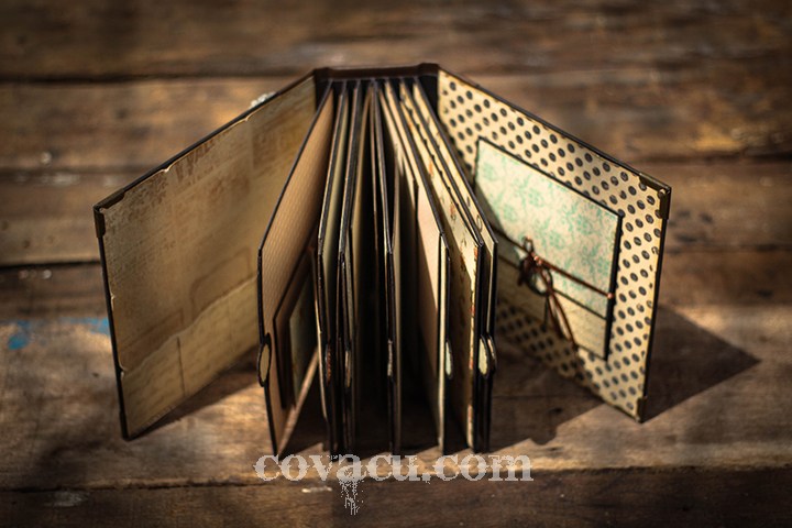 Scrapbook Vintage Learn Live Laugh Love cao cấp