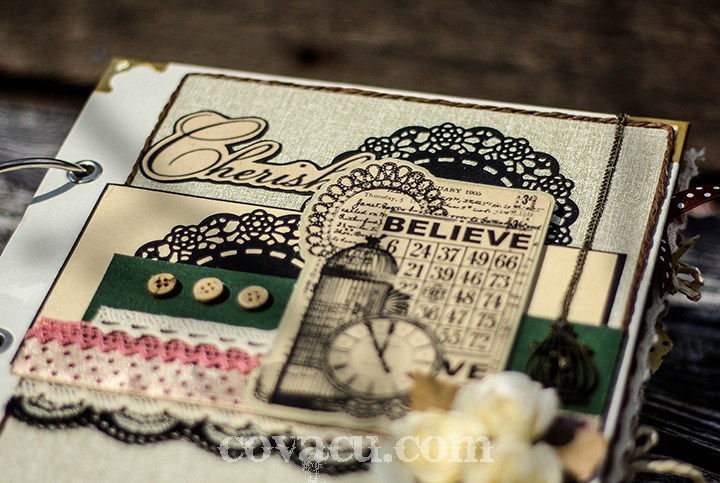 Scrapbook album ảnh handmade Believe