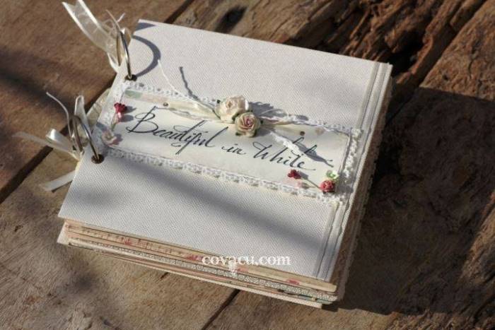 scrapbook page theme "Beautiful in White"