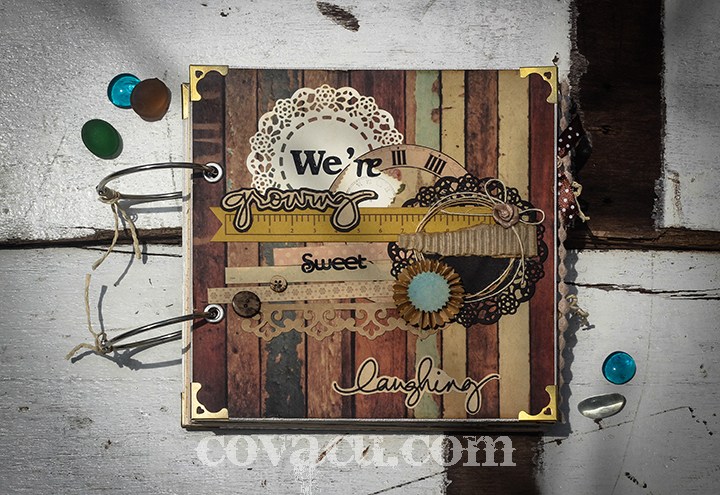 Quà handmade cho bé, cho tuổi trẻ - scrapbook We're Growing - Sweet Laughing