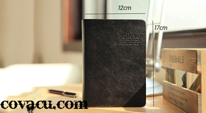 Sổ bìa da cao cấp Believe trung