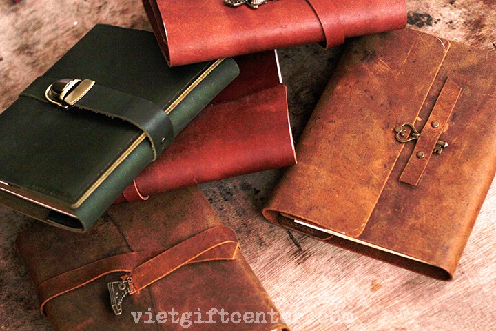 Sổ tay da bò thật cao cấp may tay (handmade) và cắt bằng lazer.