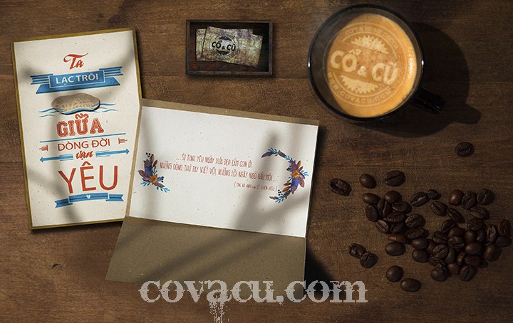 Một chút hài hước, một chút ngộ nghĩnh cùng một chút thương yêu đong đầy trên cánh thiệp