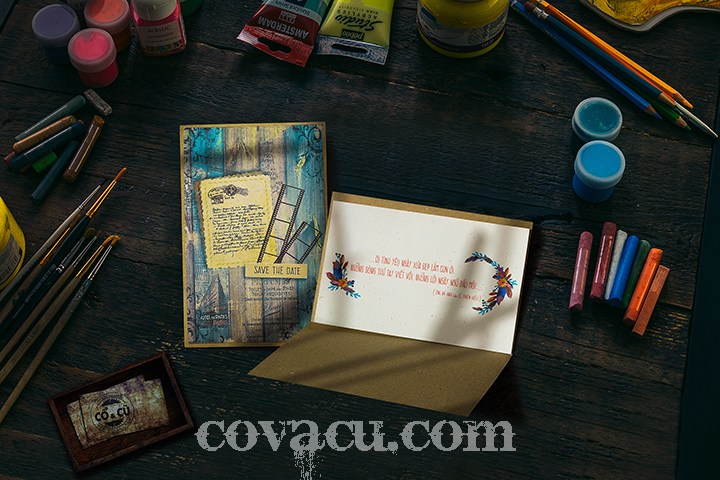 Thiệp Valentine độc đáo Save the date