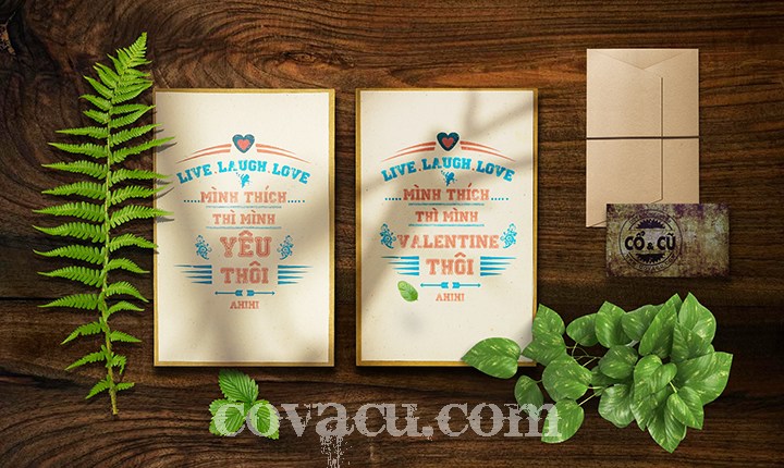 Thiệp Valentine 2017 "Mình thích thì mình YÊU thôi"