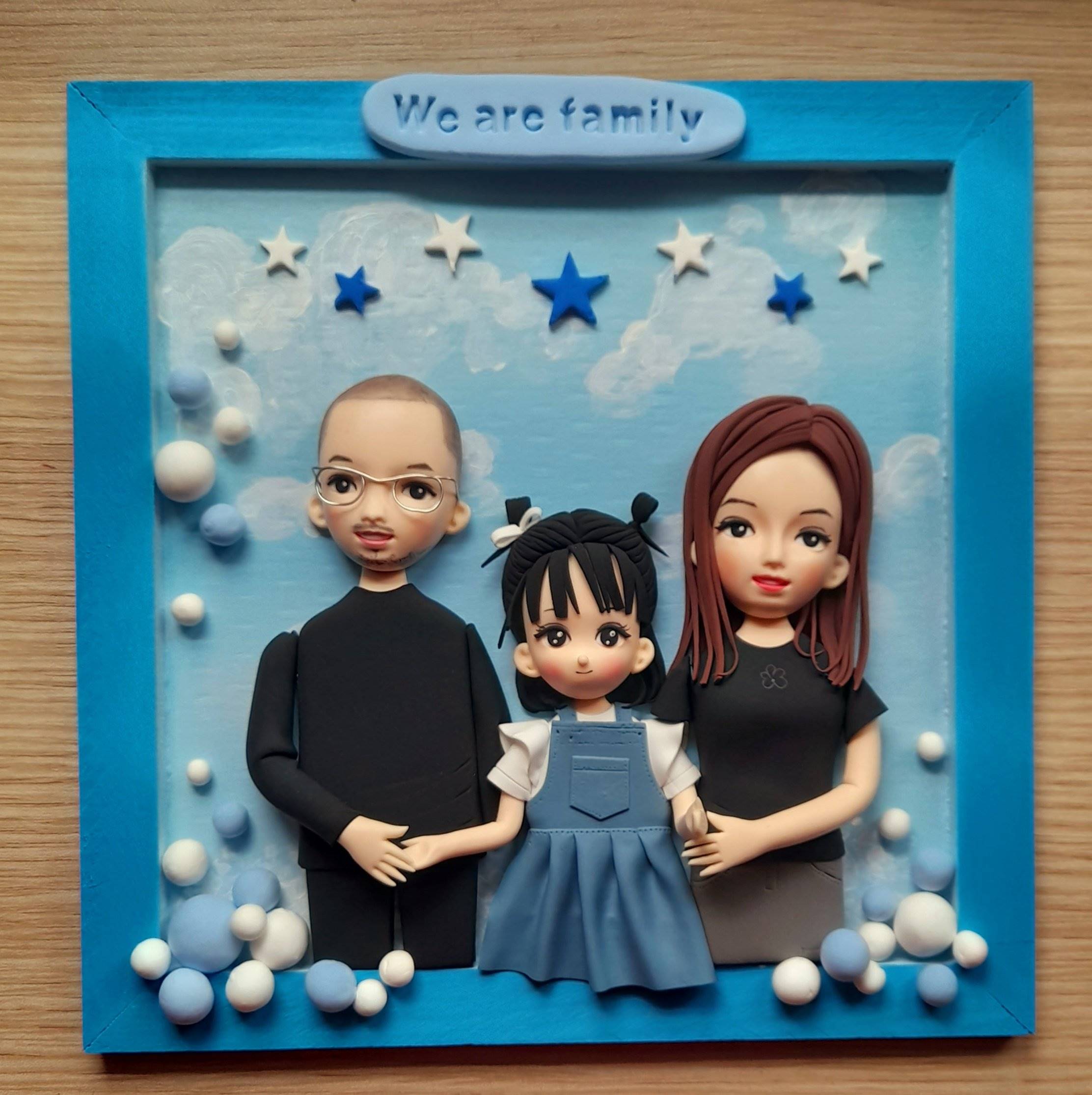 Tranh dat set - hinh anh gia dinh