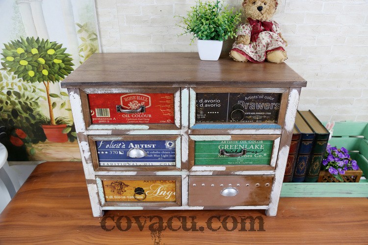 Tủ được thiết kế theo phong cách Vintage cực kì ấn tượng và cổ điển